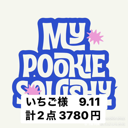 いちご様　9.11 計2点 3780円