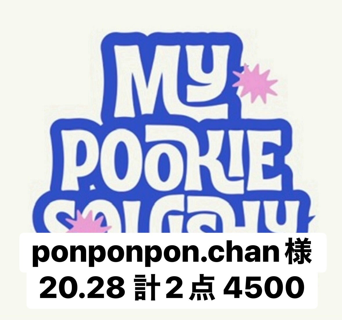 ponponpon.chan様 20.28 計2点 4500