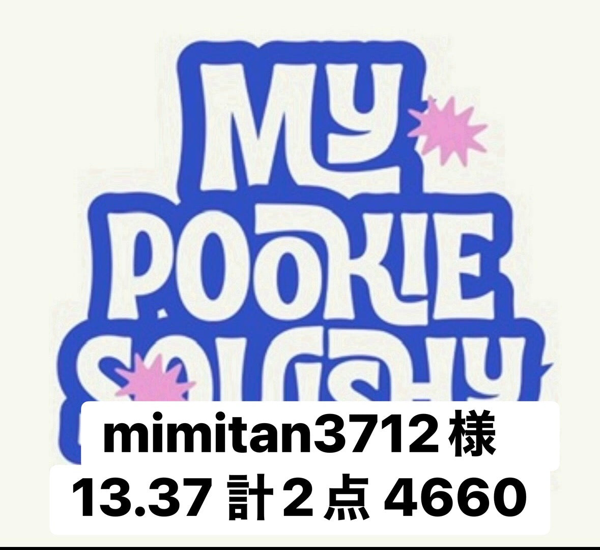 mimitan3712様　13.37 計2点 4660