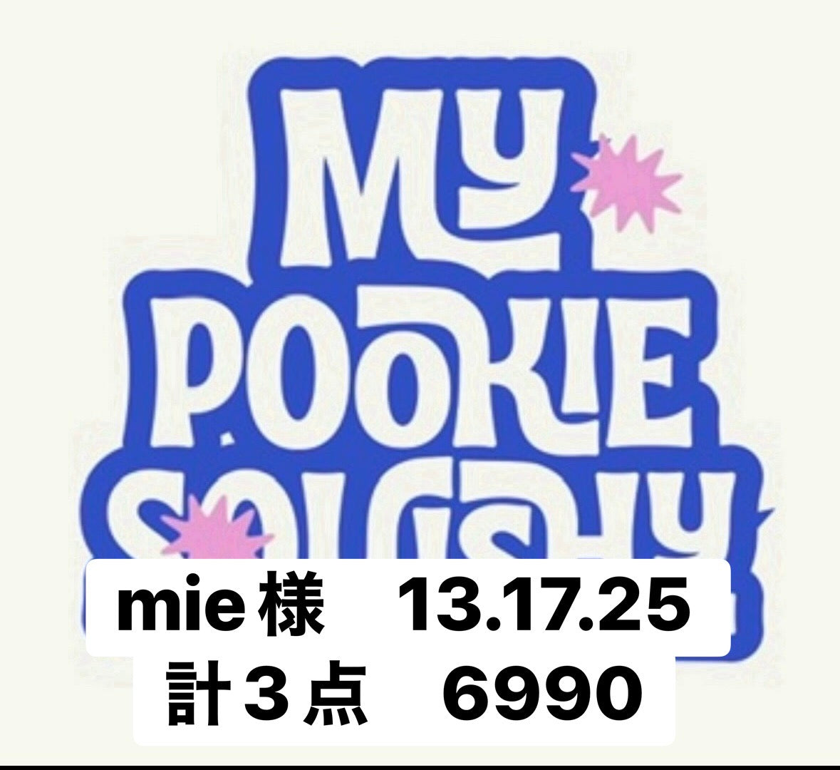 mie様　13.17.25 計3点　6990