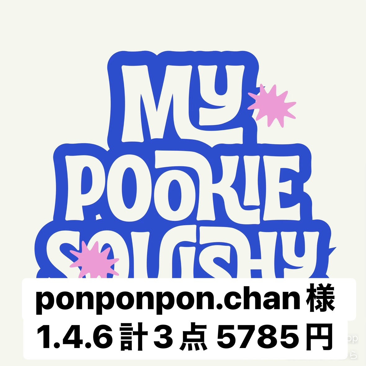 ponponpon.chan様　1.4.6計3点 5785円