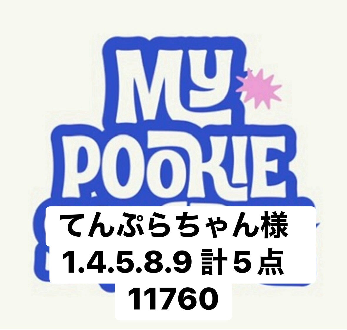 てんぷらちゃん様　1.4.5.8.9 計5点　11760