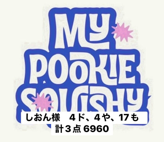 しおん様　4ド、4や、17も　計3点 6960