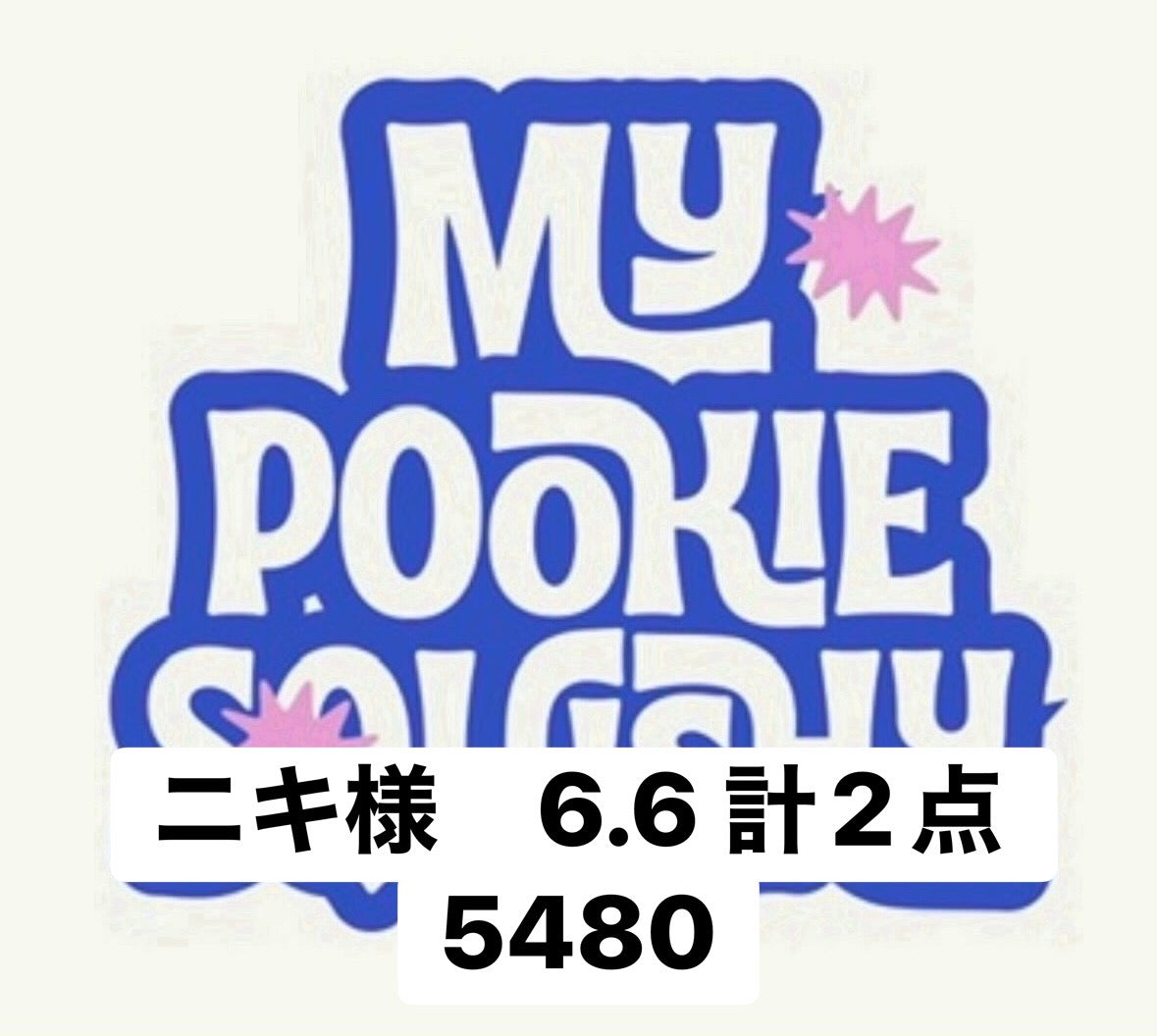 ニキ様　6.6 計2点 5480