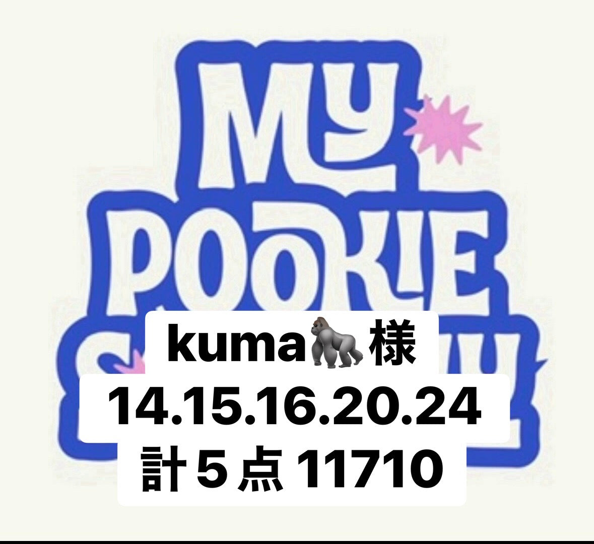 kuma🦍様14.15.16.20.24 計5点 11710