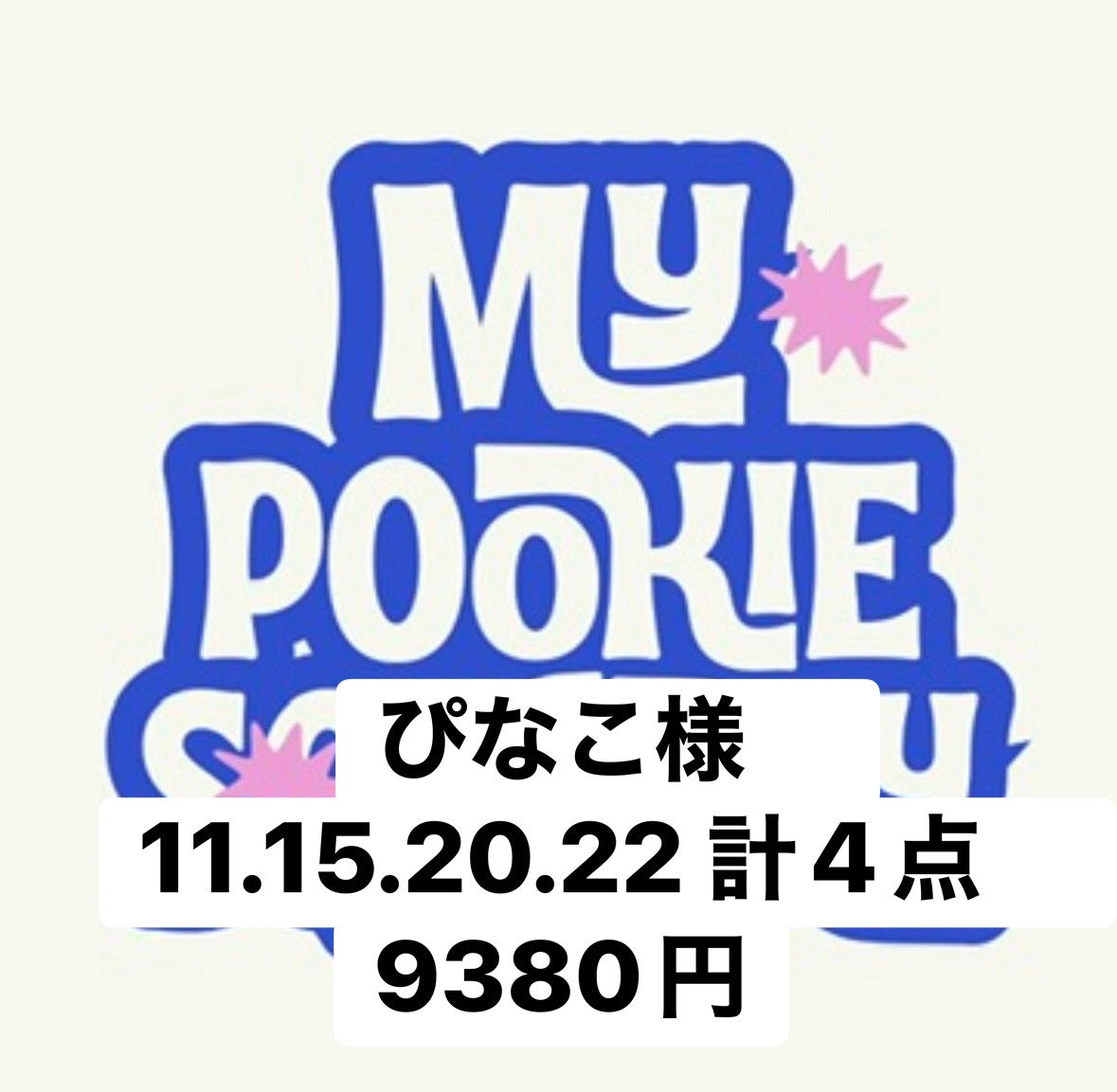 ぴなこ様　11.15.20.22 計4点　9380円