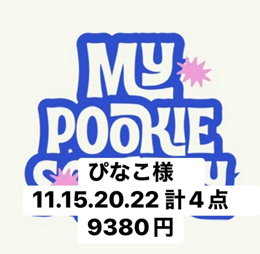 ぴなこ様　11.15.20.22 計4点　9380円