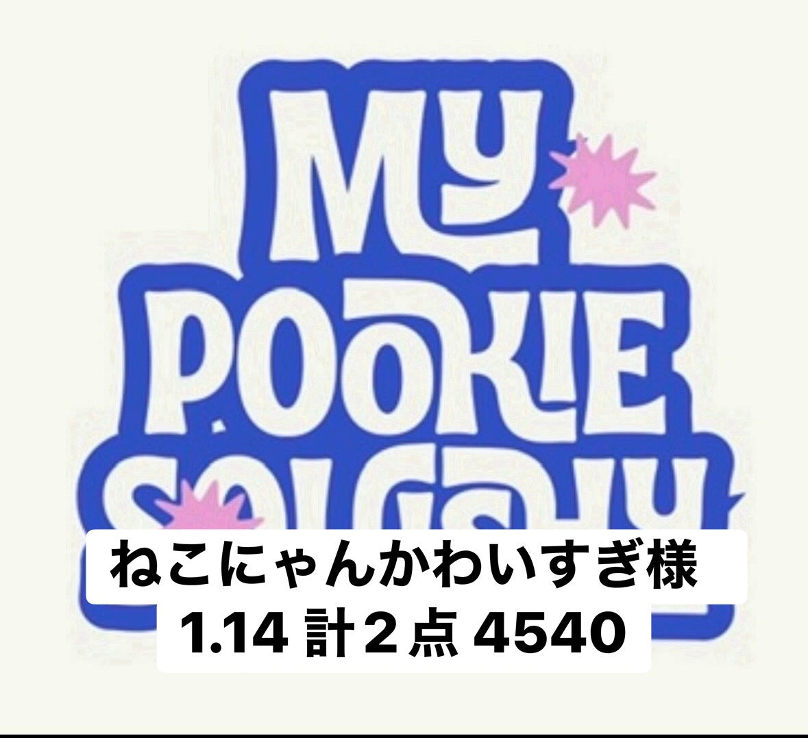 ねこにゃんかわいすぎ様　1.14 計2点 4540