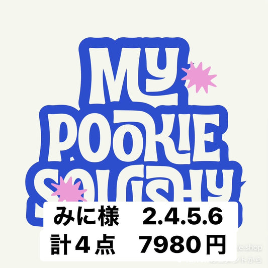 みに様　2.4.5.6 計4点　7980円