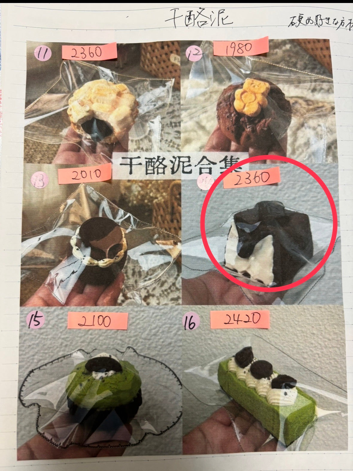 ＊m様
干10.14 黏9.14  計4点   8800円
