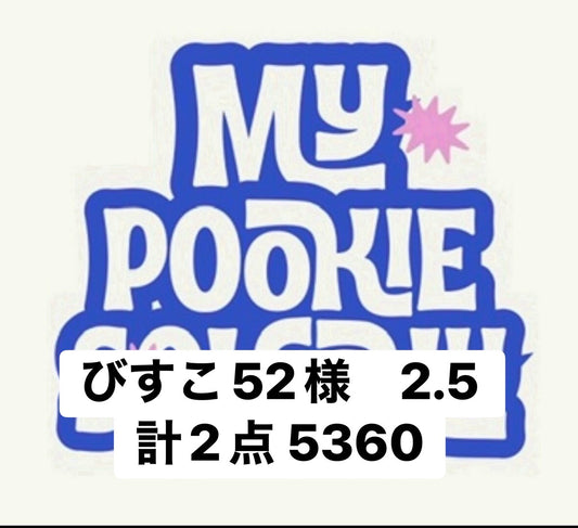 びすこ52様　2.5 計2点 5360