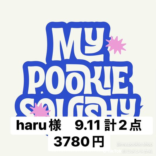 haru様　9.11 計2点　3780円