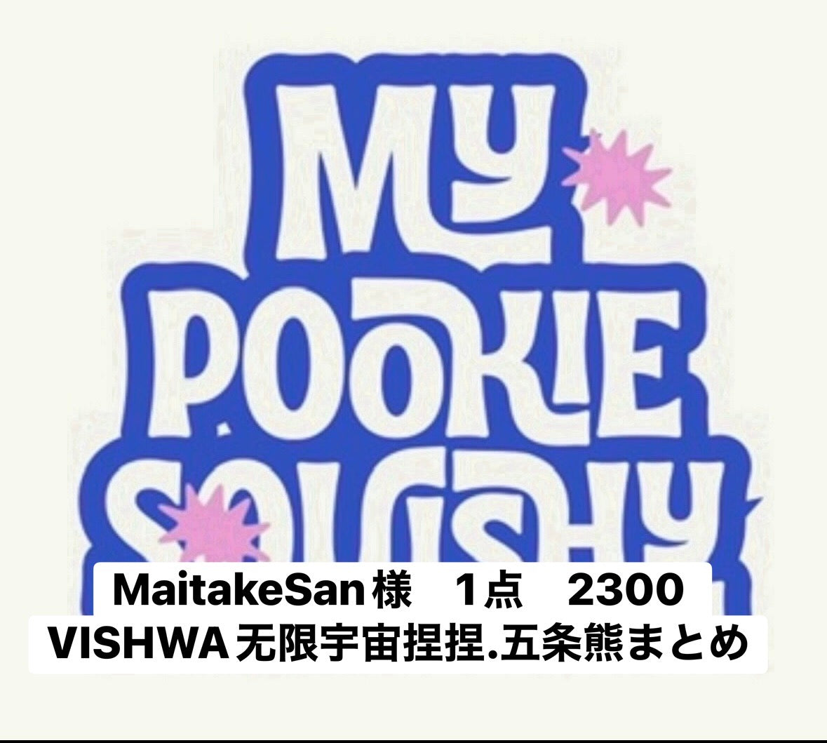 MaitakeSan様　1点　2300 VISHWA无限宇宙捏捏.五条熊まとめ
