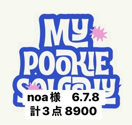 noa様　6.7.8 計3点 8900