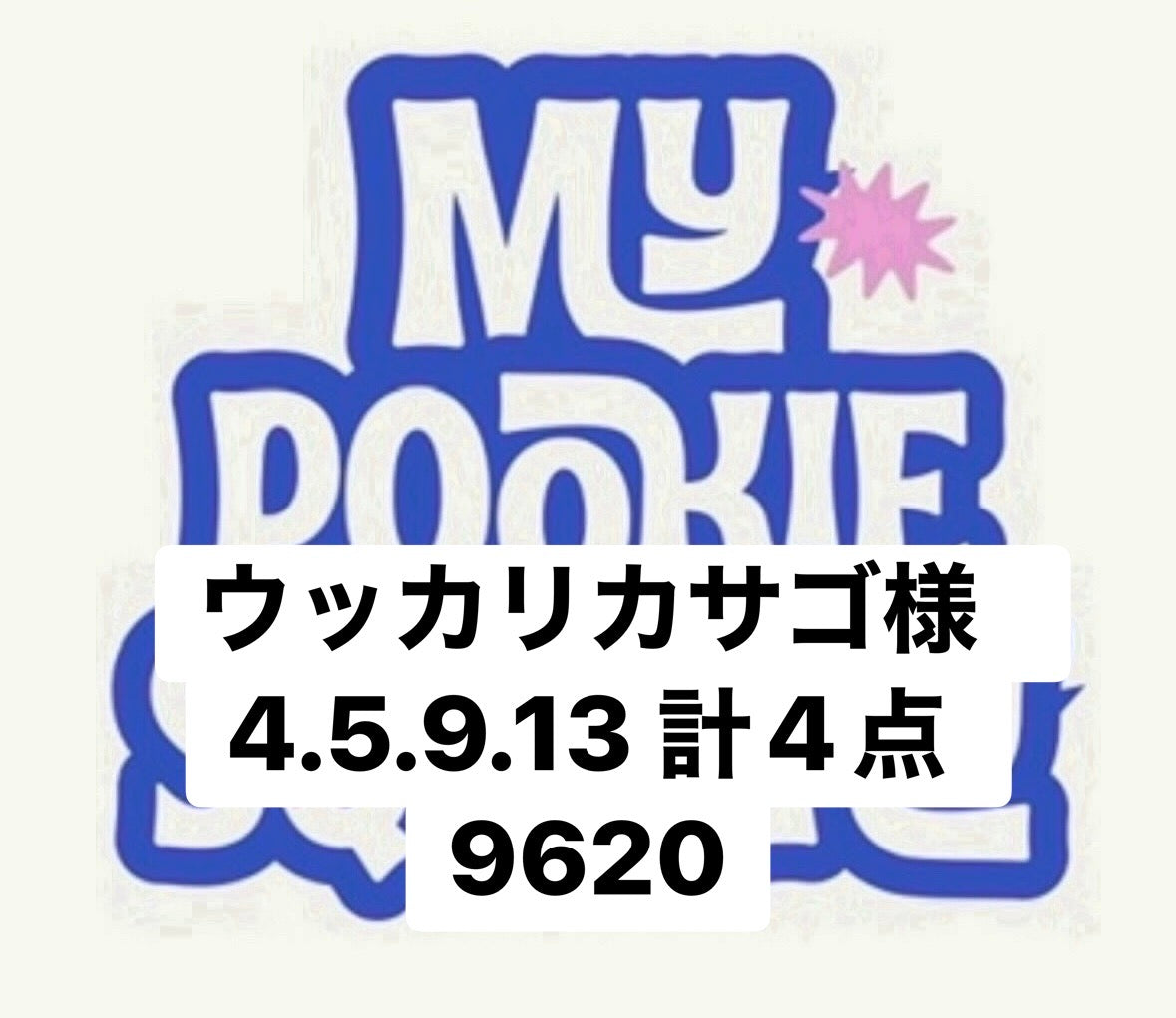 ウッカリカサゴ様　4.5.9.13 計4点 9620