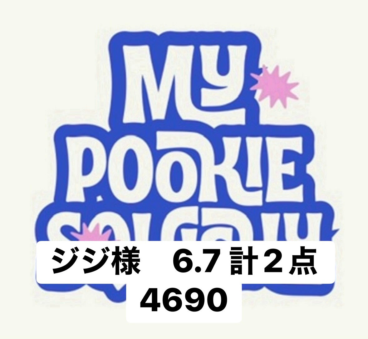 ジジ様　6.7 計2点 4690