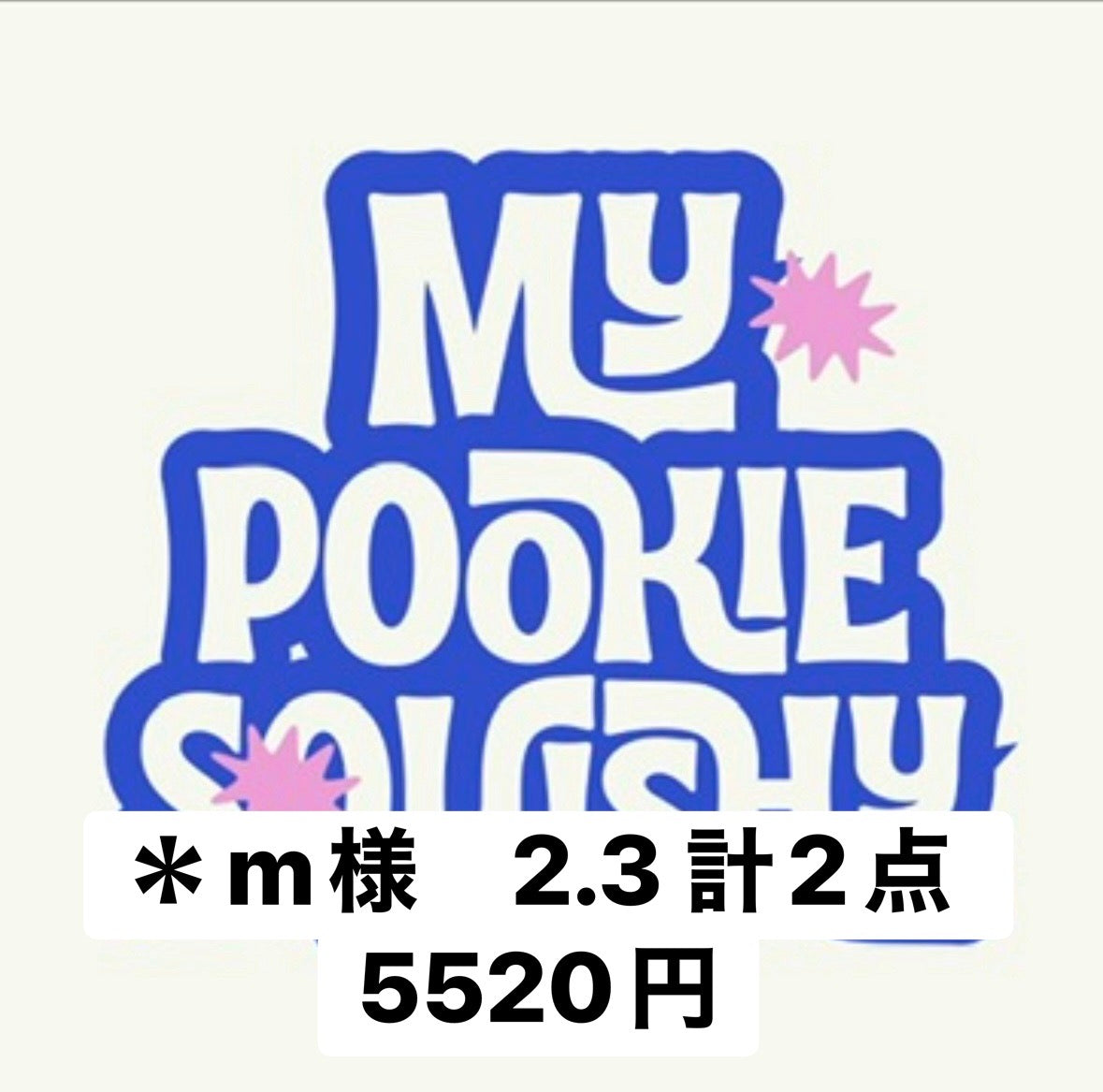 ＊m様　2.3 計2点 5520円
