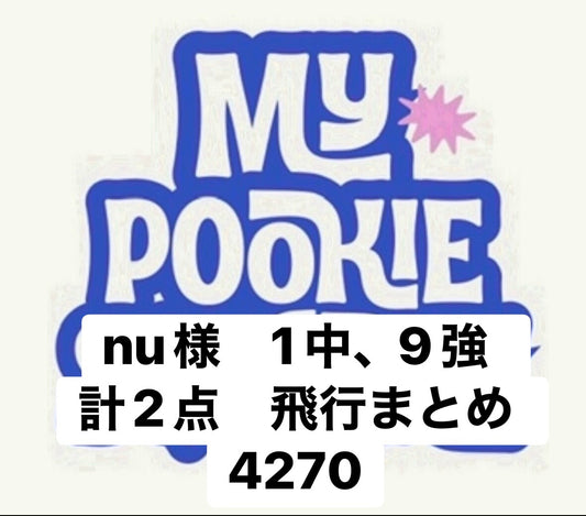 nu様　1中、9強  計2点　飛行まとめ　4270
