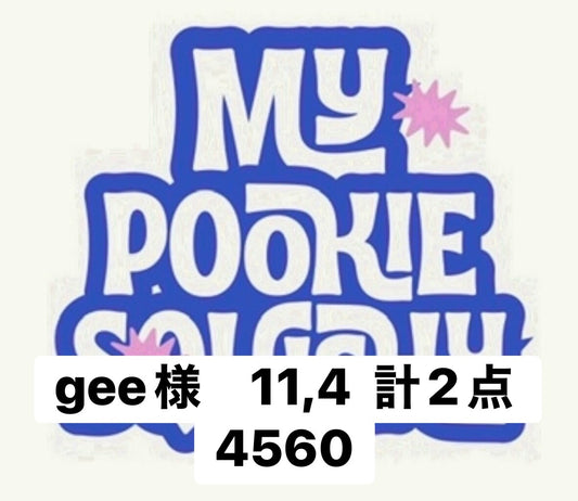 gee様　11,4  計2点　4560